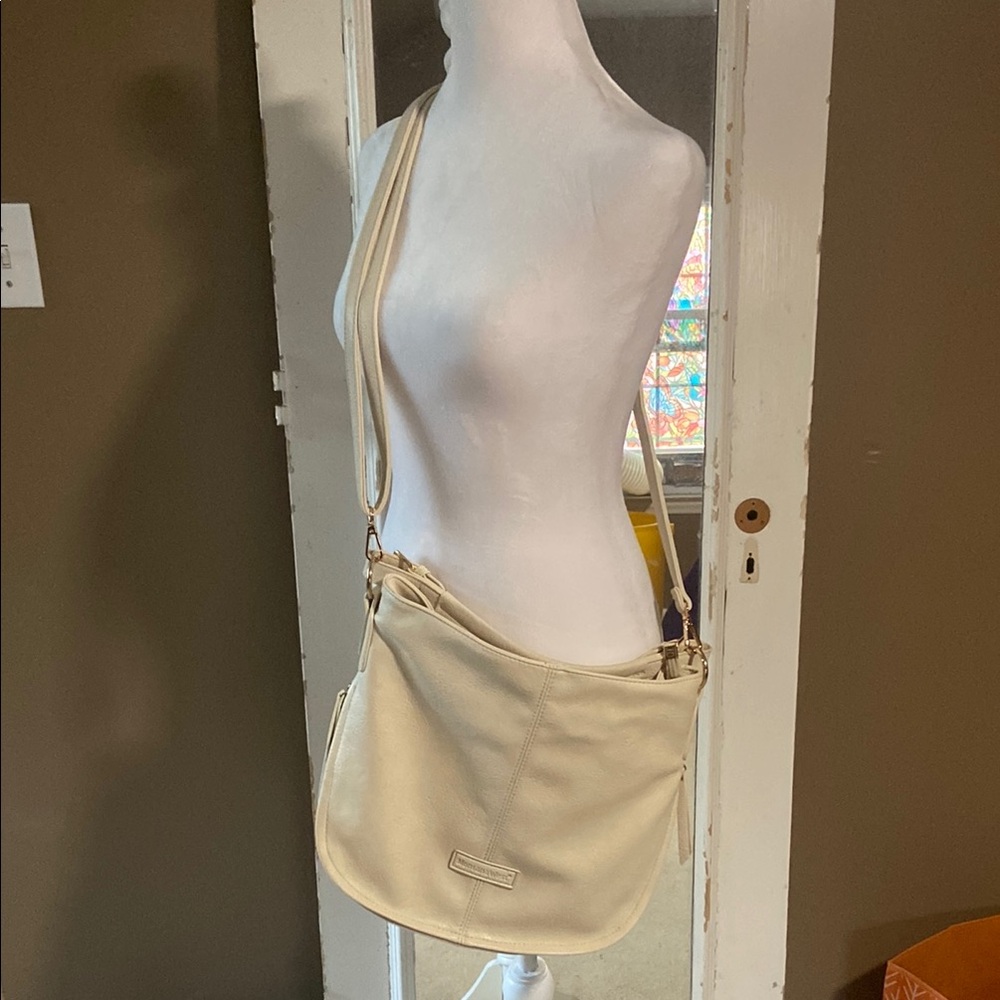 Montana West Cream Shoulder Bag